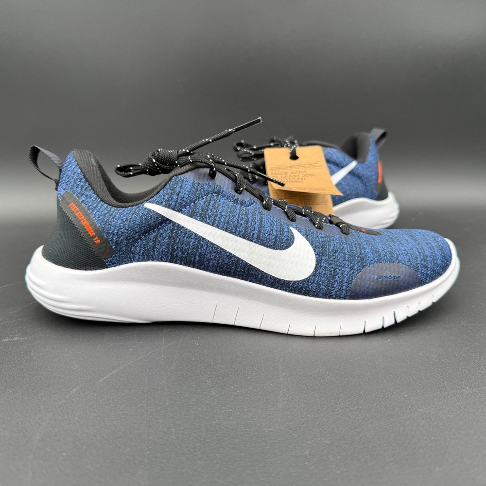 Nike Flex Experience RN 12 Running Shoes Blue White Black DV0740-401 M 8 W 9.5